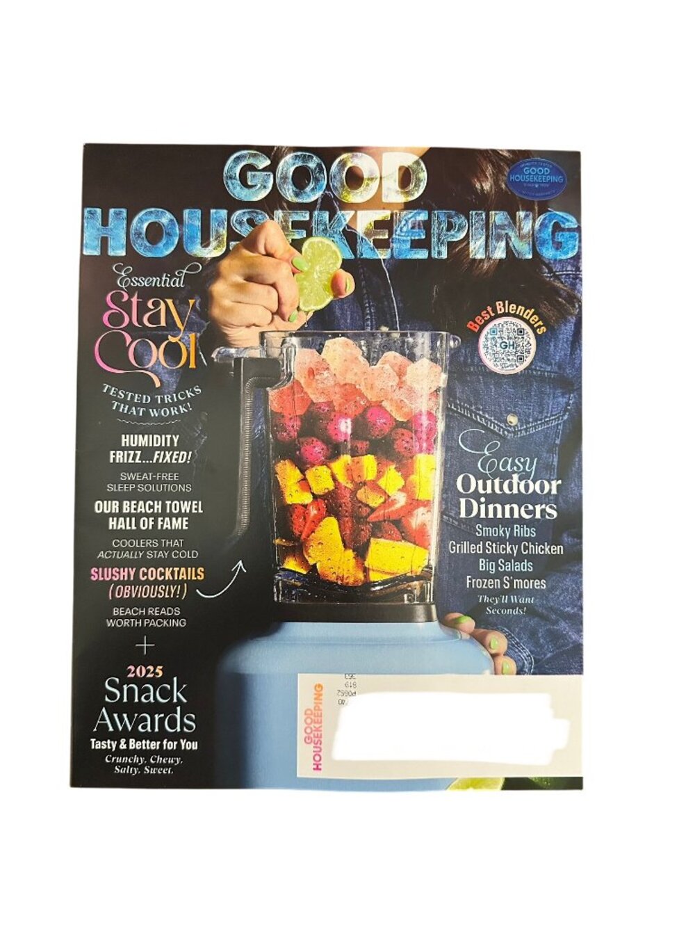Good Housekeeping Magazine July August 2025 Stay Cool Easy Outdoor Dinner Recipe